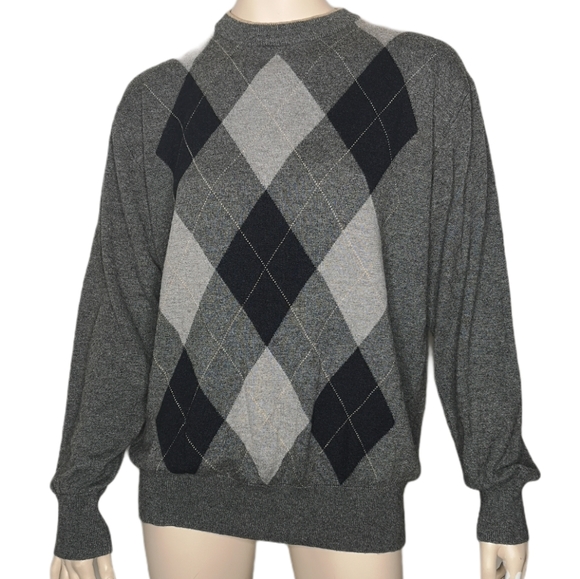 Blake & Manley Other - Blake & Manley Silk Cashmere Blend Argyle Sweater